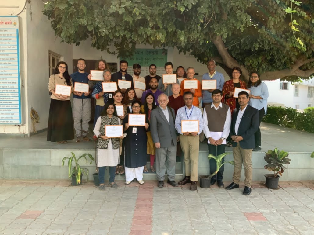 Group photo with Dr Kenneth Valpey at The International School of Jain Studies